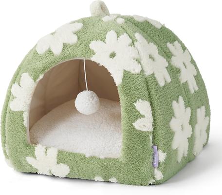 Show full view: Lesure 2-in-1 Cat Cave Bed, Green, Medium slide 8 of 10