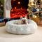 Show in main carousel: Lesure Calming Cute Modern Plush Jacquard Shaggy Orthopedic Anti-Slip Donut Dog & Cat Bed with Removable Cover, Grey Galaxy, Medium slide 1 of 10