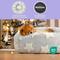 Show in main carousel: Lesure Calming Cute Modern Plush Jacquard Shaggy Orthopedic Anti-Slip Donut Dog & Cat Bed with Removable Cover, Grey Galaxy, Small slide 2 of 9