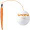 Show in main carousel: allforpaws Modern Cat Dino Egg Spinner Cat Toy, White/Orange slide 9 of 10