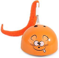 allforpaws Modern Cat Mad Mouse Cat Toy, Orange