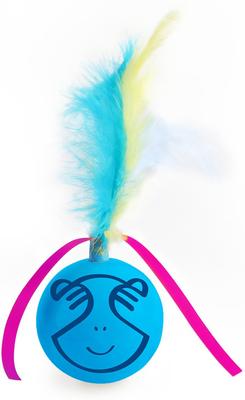 Show full view: allforpaws Modern Cat Dizzy Spinner Cat Toy, Blue slide 7 of 9