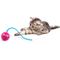 Show in main carousel: allforpaws Modern Cat Whirling Tail Cat Toy, Rose Red slide 1 of 10