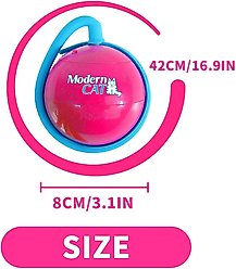 allforpaws Modern Cat Whirling Tail Cat Toy, Rose Red slide 2 of 9