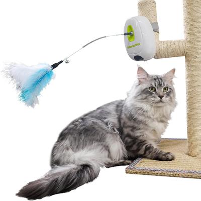 Show full view: allforpaws Interactives Jumping Wand with Post Adaptor Cat Toy, White slide 8 of 9