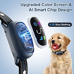 Aikeep 3300-ft Smart 2-in-1 Anti-Bark & Training Dog Shock Collar, Blue slide 2 of 7