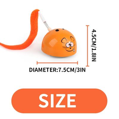 Show full view: allforpaws Modern Cat Mad Mouse Cat Toy, Orange slide 8 of 11