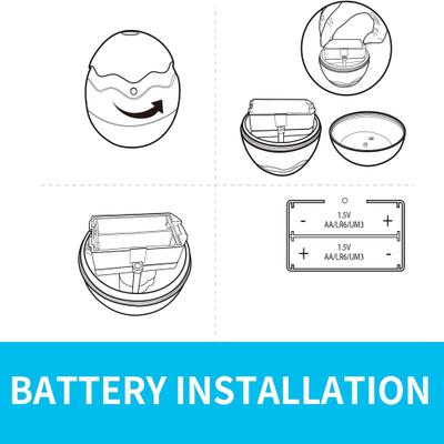 Show full view: allforpaws Modern Cat Dino Egg Spinner Cat Toy, White/Orange slide 6 of 10