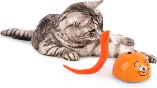 Show full view: allforpaws Modern Cat Mad Mouse Cat Toy, Orange slide 9 of 11