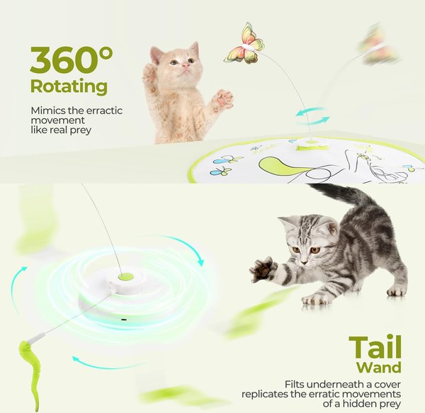allforpaws Interactives Flutter Bug with Hide-N-Seek Cat Toy