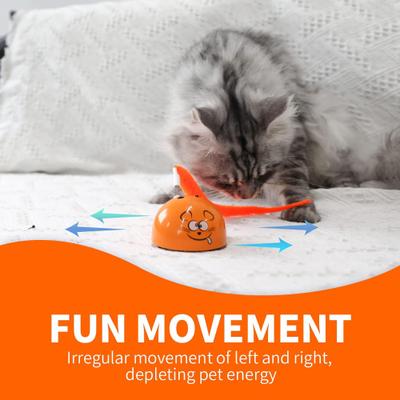 Show full view: allforpaws Modern Cat Mad Mouse Cat Toy, Orange slide 5 of 11