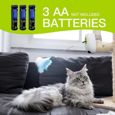 Show full view: allforpaws Interactives Jumping Wand with Post Adaptor Cat Toy, White slide 6 of 9