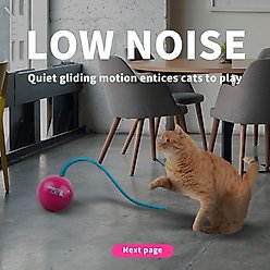 allforpaws Modern Cat Whirling Tail Cat Toy, Rose Red slide 2 of 9