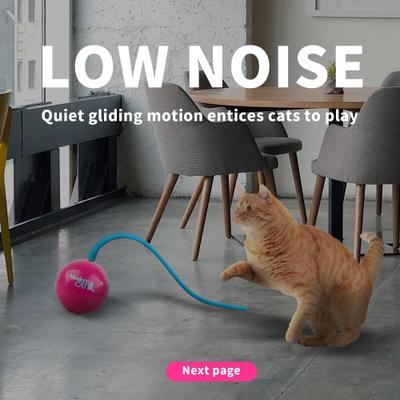 Show full view: allforpaws Modern Cat Whirling Tail Cat Toy, Rose Red slide 2 of 10