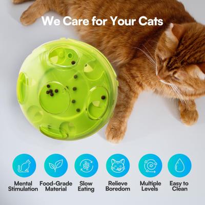 Show full view: allforpaws Interactives Mushroom Puzzle Cat Toy, Green slide 6 of 9