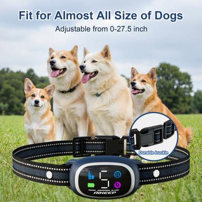 Show full view: Aikeep 3300-ft Smart 2-in-1 Anti-Bark & Training Dog Shock Collar, Blue slide 6 of 7