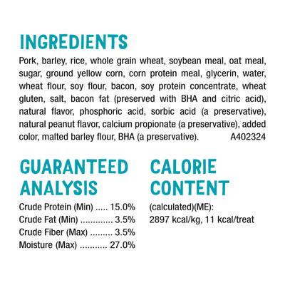 Show full view: Beggin' Purina Beggin' Strips & Stix Bacon & Peanut Butter Flavor Soft & Chewy Dog Treats, 6-oz pouch slide 7 of 11