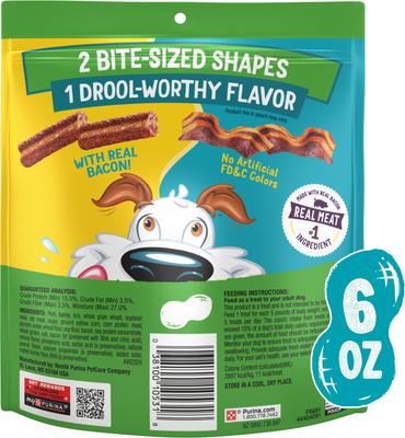 Show full view: Beggin' Purina Beggin' Strips & Stix Bacon & Peanut Butter Flavor Soft & Chewy Dog Treats, 6-oz pouch slide 3 of 11