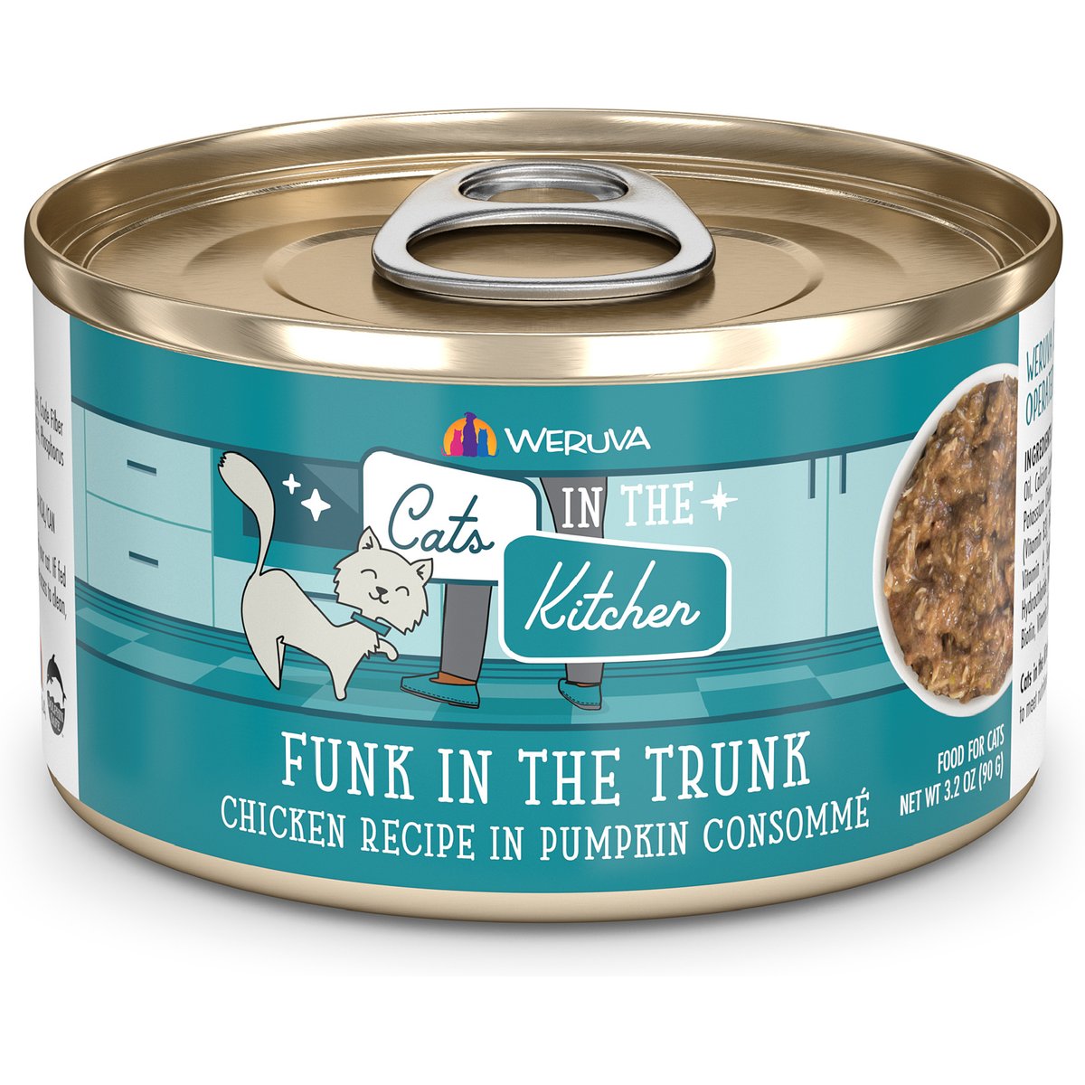 Weruva Chicken in Pumpkin Consomme Canned Cat Food, 3.2-oz