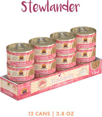 Show full view: Weruva Classic Cat Stewlander Duck & Salmon in Gravy Stew Canned Cat Food, 2.8-oz can, case of 12 slide 3 of 12