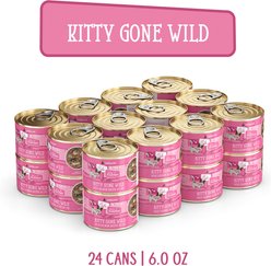 Weruva Cats in the Kitchen Kitty Gone Wild Salmon Au Jus Grain-Free Wet Cat Food, 6-oz, case of 24 slide 2 of 9
