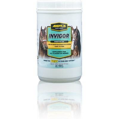 Adeptus Adeptus Invigor Prebiotic Digestion Formula Powder Horse Supplement, 3-lb tub