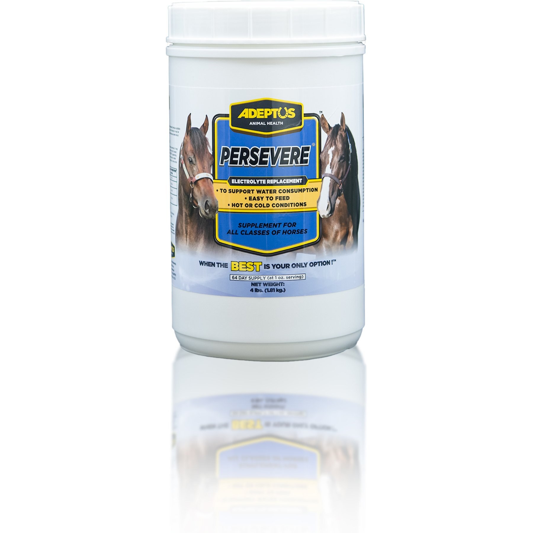 Adeptus Persevere Electrolytes Horse Supplement, 4-lb tub