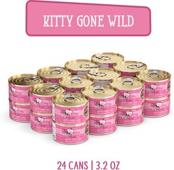 Weruva Cats in the Kitchen Kitty Gone Wild Salmon Au Jus Grain-Free Wet Cat Food, 3.2-oz, case of 24 slide 2 of 9