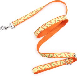 The Worthy Dog Crazy Carrots Dog Lead, Green, Large: 5-ft long, 1-in wide slide 2 of 3