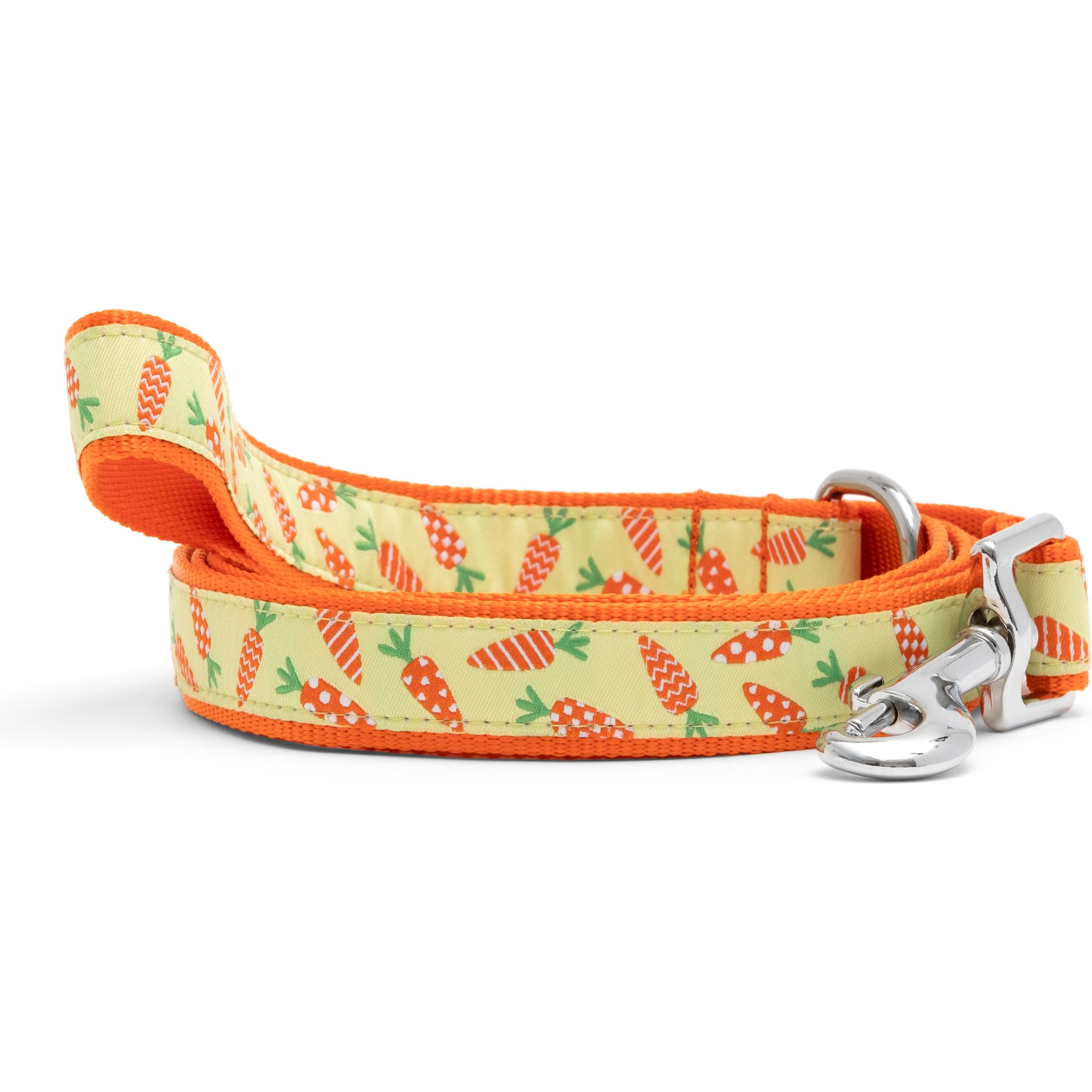 The Worthy Dog Crazy Carrots Dog Lead, Green, Large: 5-ft long, 1-in wide