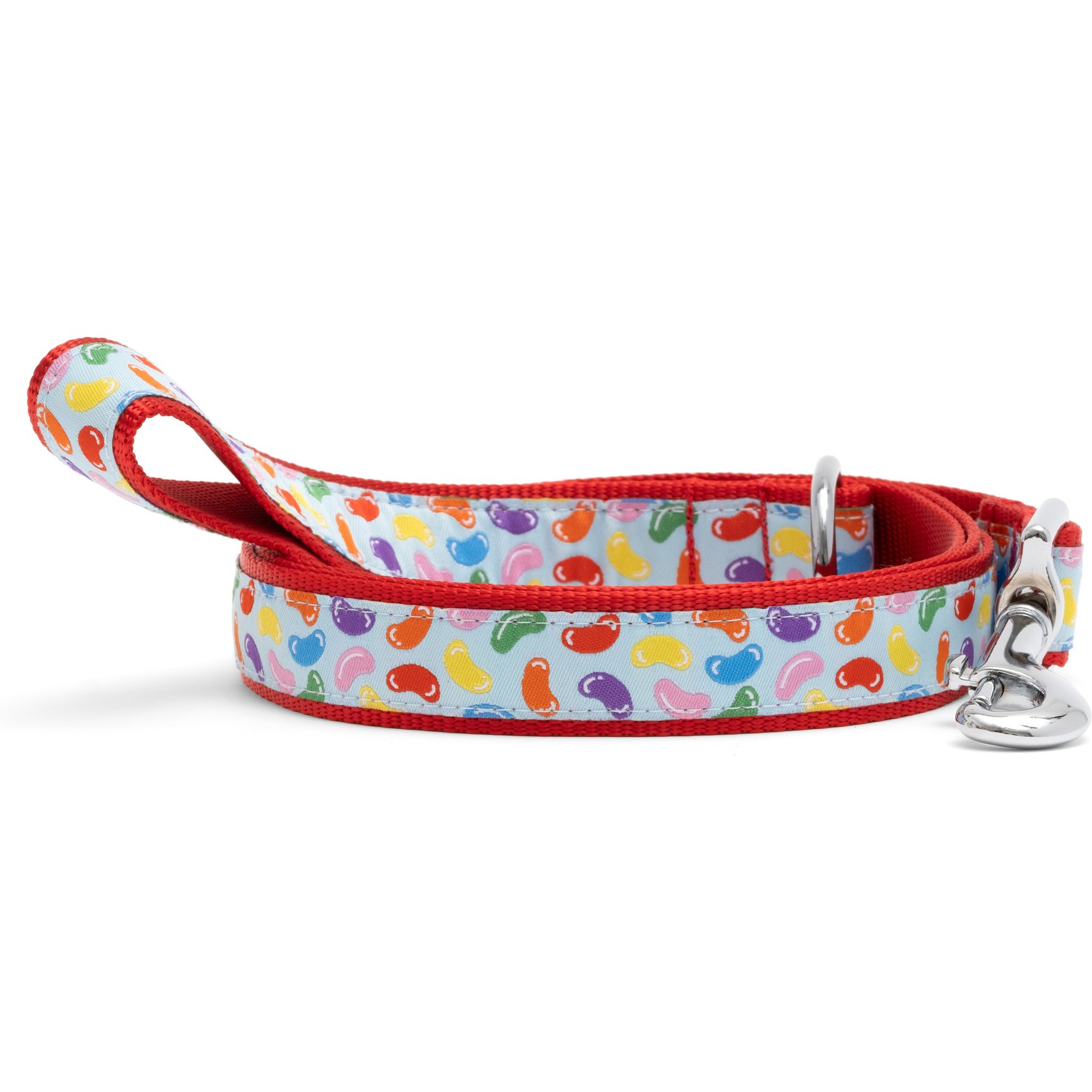 The Worthy Dog Jelly Beans Dog Lead, Blue, Large: 5-ft long, 1-in wide