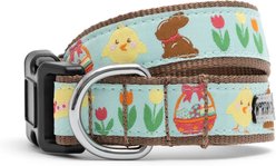The Worthy Dog Hoppy Easter Dog Collar, Blue, X-Large: 17 to 23-in neck, 1-in wide