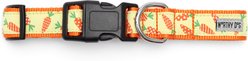 The Worthy Dog Crazy Carrots Dog Collar, Green, Medium: 11 to 17-in neck, 1-in wide slide 2 of 3