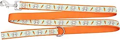 The Worthy Dog Bunnies Dog Lead, Mint Green, Small: 5-ft long, 5/8-in wide slide 2 of 3