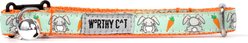 The Worthy Dog Bunnies Cat Collar, Mint Green, 9 to 11-in neck, 1/2-in wide slide 1 of 3