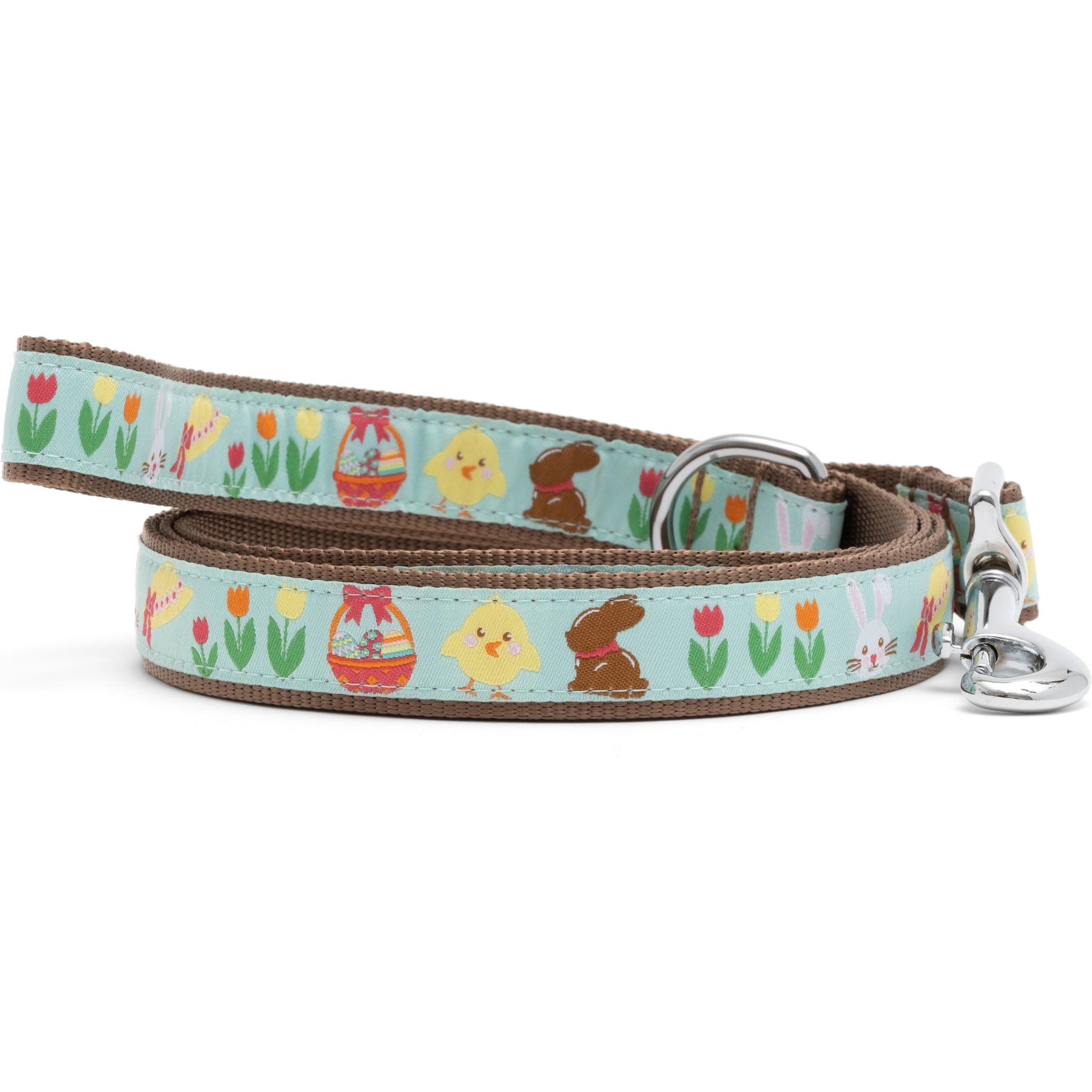 The Worthy Dog Hoppy Easter Dog Lead, Blue, Large: 5-ft long, 1-in wide