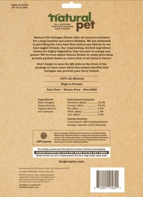 Show full view: Natural Pet Collagen Bones 6 to 7-inch Natural Dog Chew Treats, 2 count slide 3 of 4