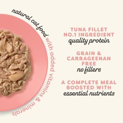 Show full view: Applaws Vitality Tuna Fillet & Salmon In Broth Grain-Free Wet Cat Food, 5.5-oz can, case of 24 slide 5 of 11