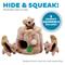 Show in main carousel: Outward Hound Hide-A-Squirrel Interactive Squeaky Puzzle Plush Dog Toy, Medium slide 4 of 12