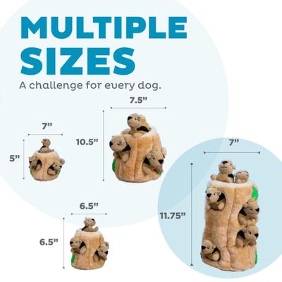 Show full view: Outward Hound Hide-A-Squirrel Interactive Squeaky Puzzle Plush Dog Toy, X-Large slide 5 of 11