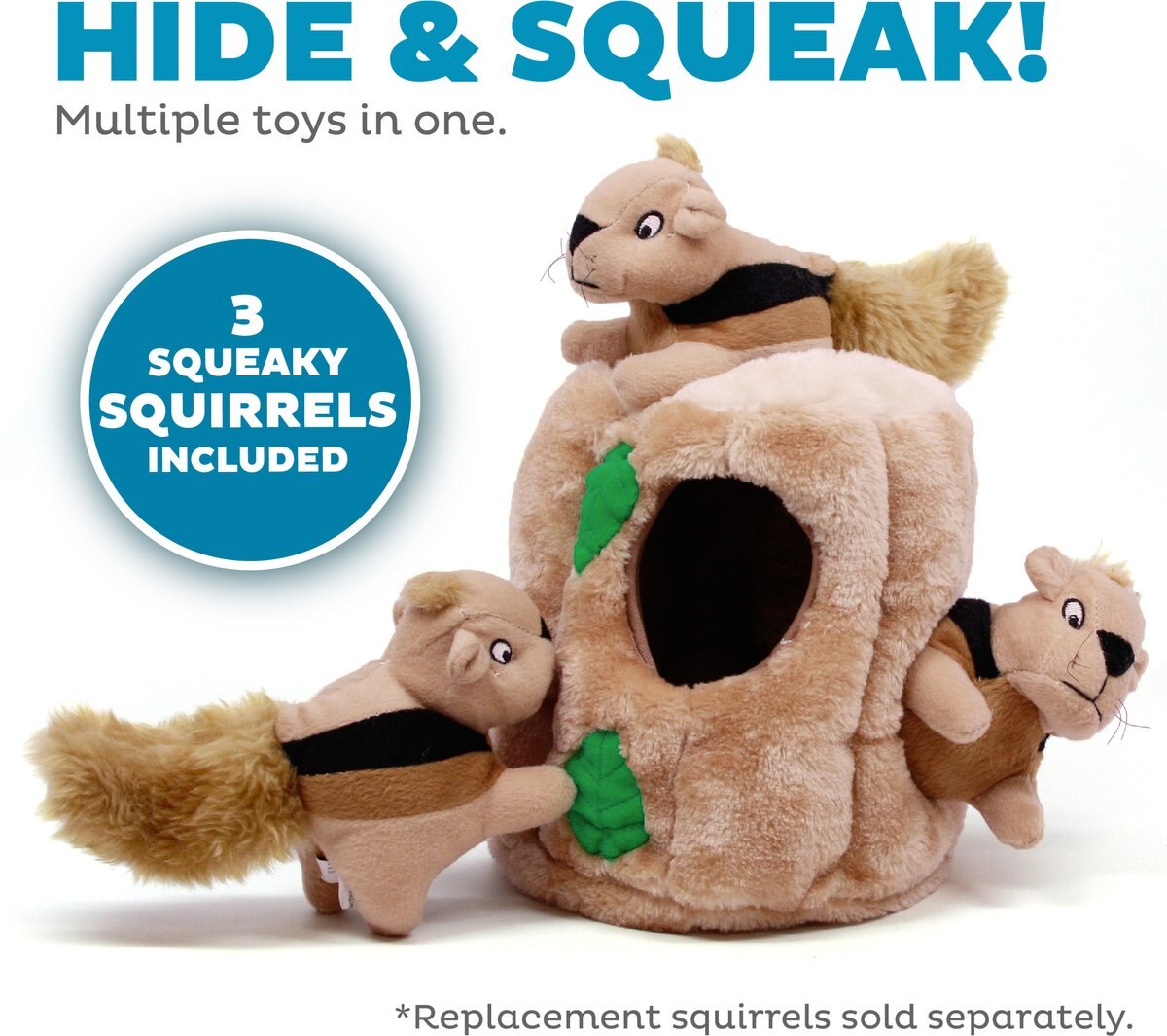 Outward Hound Hide A Hedgie Squeaky Puzzle Plush Dog Toy