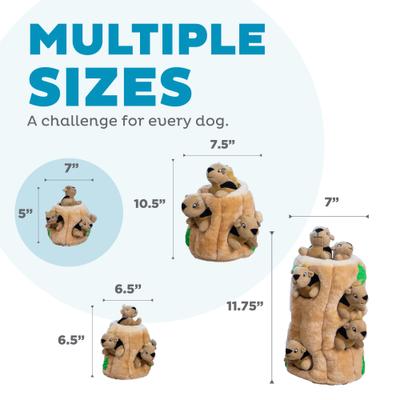 Show full view: Outward Hound Hide-A-Squirrel Interactive Squeaky Puzzle Plush Dog Toy, Small slide 6 of 12
