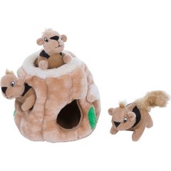 Outward Hound Hide A Squirrel Squeaky Puzzle Plush Dog Toy, Small