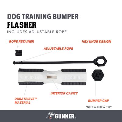 Show full view: GUNNER Bumper Dog Training Tool, Flasher slide 2 of 7
