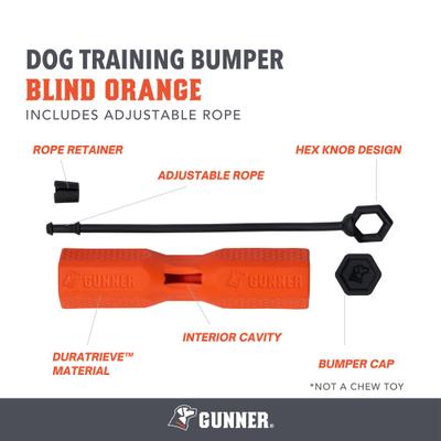 Show full view: GUNNER Bumper Dog Training Tool, Orange slide 2 of 7