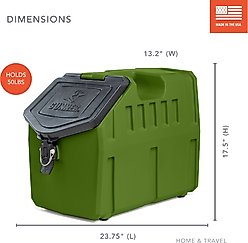 GUNNER Food Crate Dog Food Storage Container, Duck Green, 50-lb slide 2 of 8