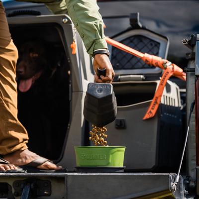 Show full view: GUNNER Spill-Proof Lid Non-Skid Plastic Dog Bowl, Duck Green slide 7 of 7