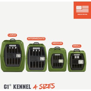 GUNNER G1 Double-Walled Dog Kennel, Duck Green, Intermediate