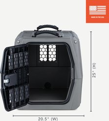 GUNNER G1 Double-Walled Dog Kennel, Gunmetal, Small slide 2 of 7
