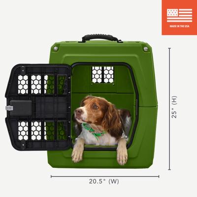 Show full view: GUNNER G1 Double-Walled Dog Kennel, Duck Green, Medium slide 4 of 7